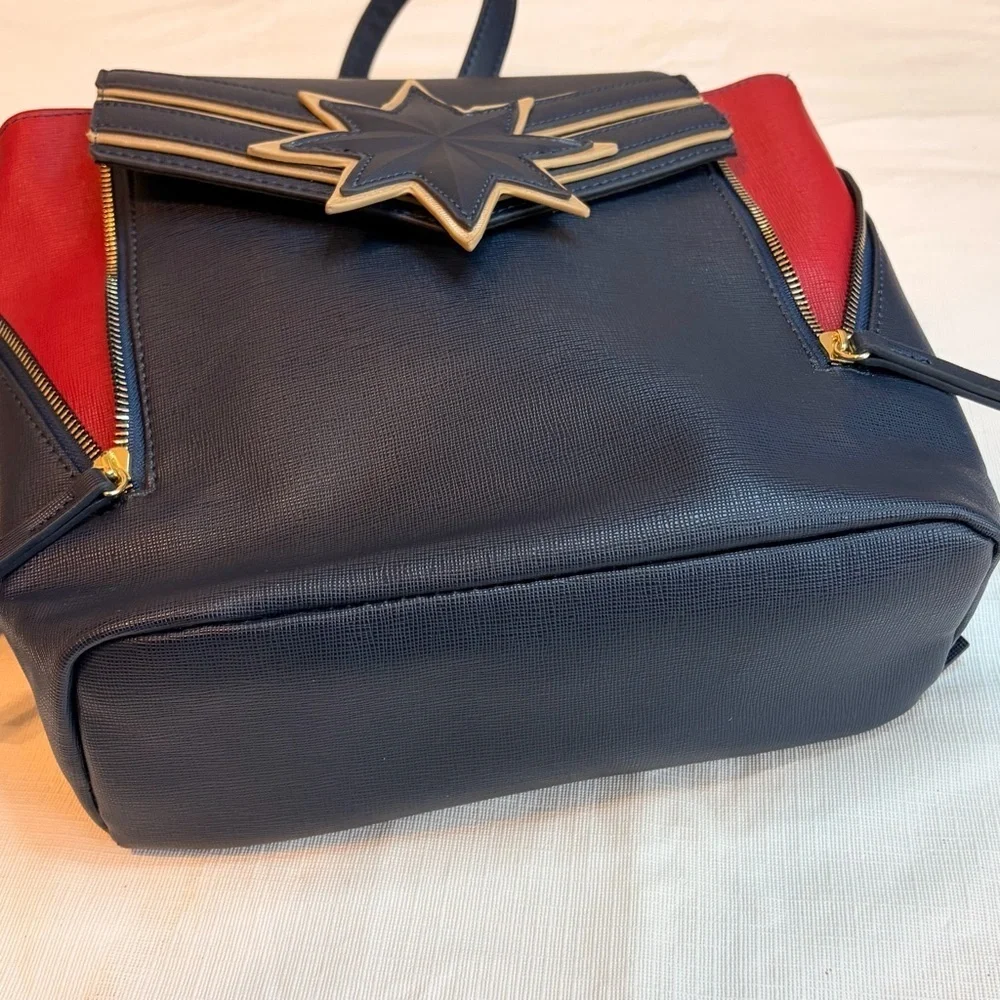 Marvel Captain Navy and Red Star Backpack